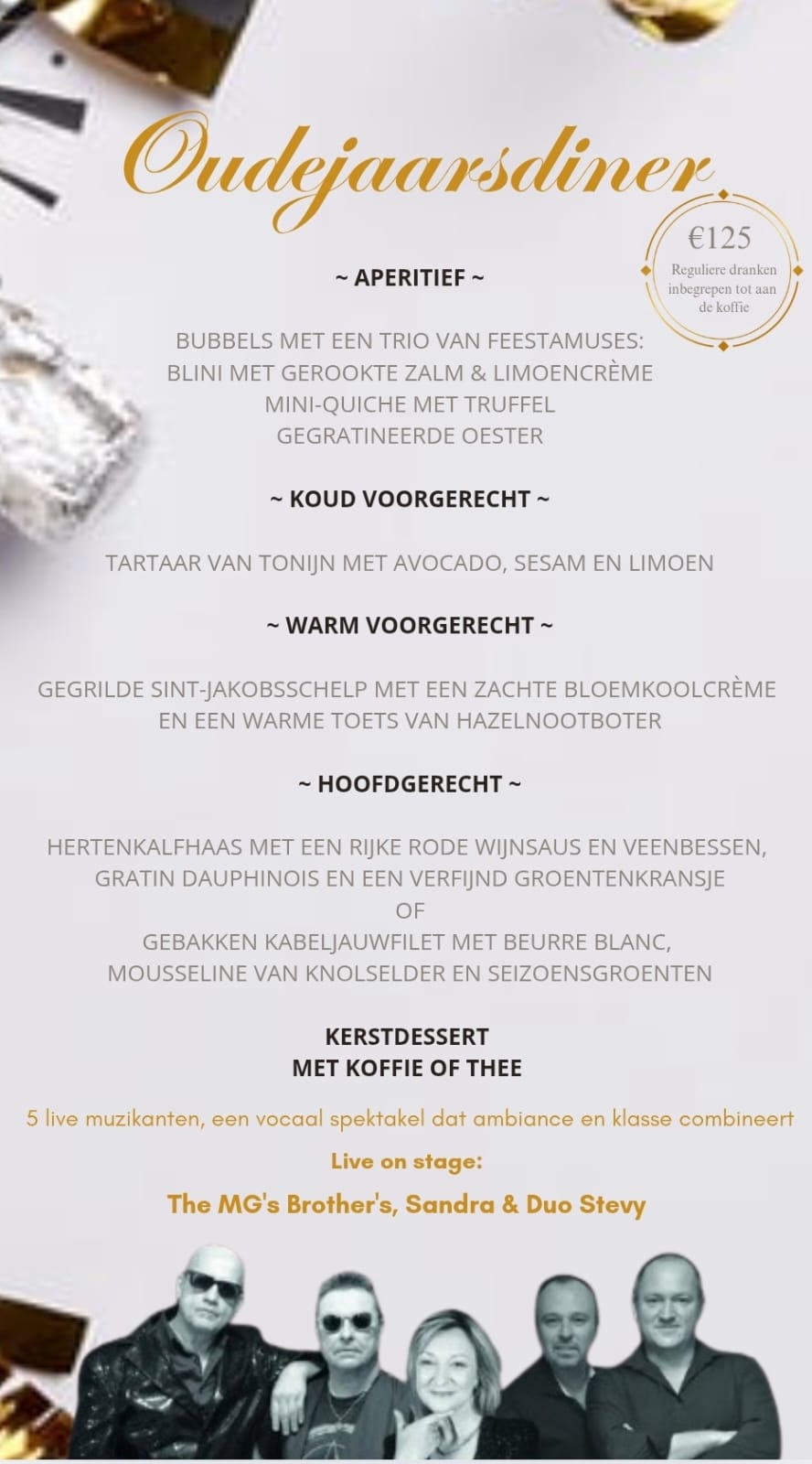 Oudjaar feestzaal Victoria